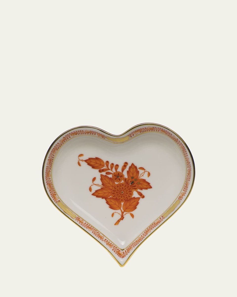 Chinese Boutique Rust Small Heart Tray